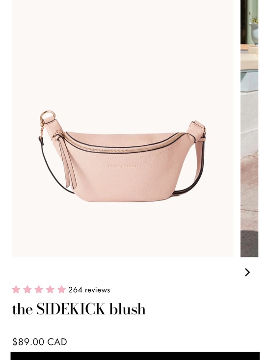 Poppy & Peonies Handbags - Poppy & Peonies Blush Sidekick
